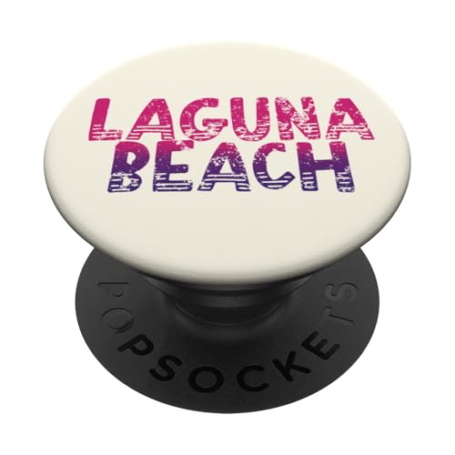 Laguna Beach - Retro Laguna Beach California Vintage PopSockets Klebender PopGrip von California Shoreline Apparel