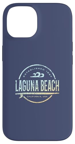 Laguna Beach — Vintage-Surf in Laguna Beach, Kalifornien Hülle für iPhone 14 von California Shoreline Apparel