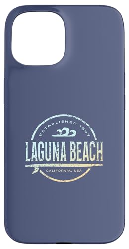 Laguna Beach — Vintage-Surf in Laguna Beach, Kalifornien Hülle für iPhone 15 von California Shoreline Apparel