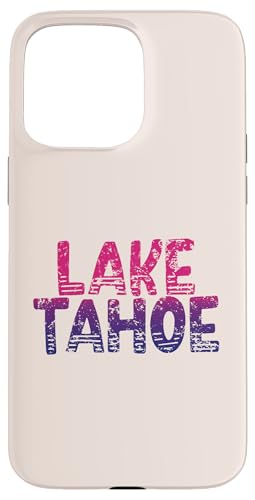 Lake Tahoe — Retro Lake Tahoe, Kalifornien, Vintage-Stil Hülle für iPhone 15 Pro Max von California Shoreline Apparel