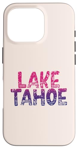 Lake Tahoe — Retro Lake Tahoe, Kalifornien, Vintage-Stil Hülle für iPhone 16 Pro Lake Tahoe — Retro Lake Tahoe, Kalifornien, Vintage-Stil Hülle für iPhone 16 Pro von California Shoreline Apparel