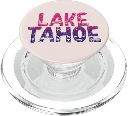Lake Tahoe — Retro Lake Tahoe, Kalifornien, Vintage-Stil PopSockets PopGrip für MagSafe von California Shoreline Apparel