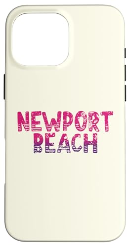 Newport Beach - Retro-Look aus Newport Beach, Kalifornien, Vintage-Stil Hülle für iPhone 16 Pro Max Newport Beach - Retro-Look aus Newport Beach, Kalifornien, Vintage-Stil Hülle für iPhone 16 Pro Max von California Shoreline Apparel