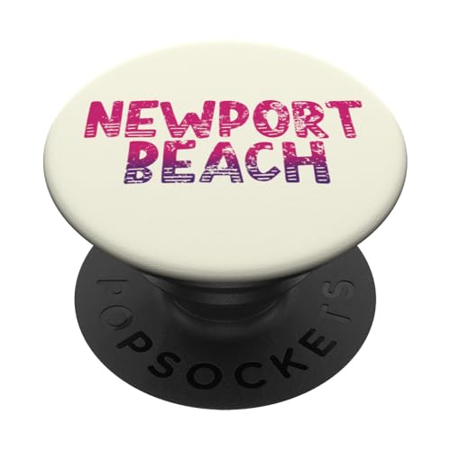 Newport Beach - Retro-Look aus Newport Beach, Kalifornien, Vintage-Stil PopSockets Klebender PopGrip Newport Beach - Retro-Look aus Newport Beach, Kalifornien, Vintage-Stil PopSockets Klebender PopGrip von California Shoreline Apparel