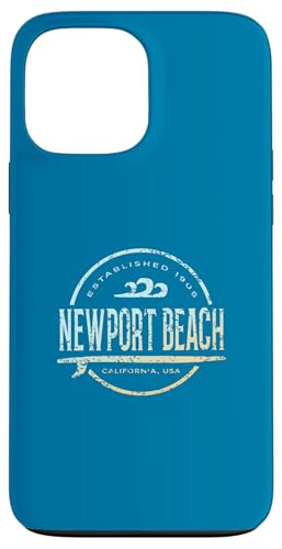 Newport Beach — Vintage-Surf in Newport Beach, Kalifornien Hülle für iPhone 13 Pro Max von California Shoreline Apparel