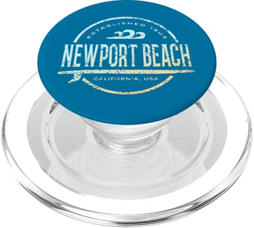 Newport Beach — Vintage-Surf in Newport Beach, Kalifornien PopSockets PopGrip für MagSafe von California Shoreline Apparel