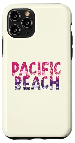 Pacific Beach — Retro-Pazifikstrand San Diego, Kalifornien Hülle für iPhone 11 Pro von California Shoreline Apparel