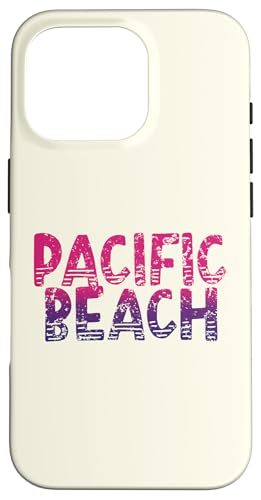 Pacific Beach — Retro-Pazifikstrand San Diego, Kalifornien Hülle für iPhone 16 Pro von California Shoreline Apparel
