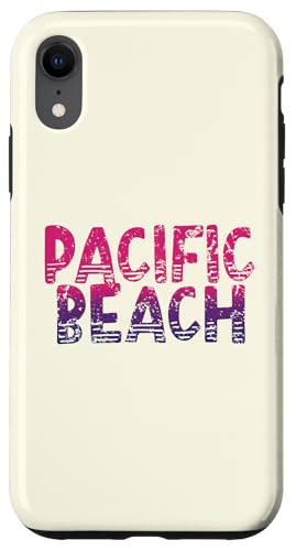 Pacific Beach — Retro-Pazifikstrand San Diego, Kalifornien Hülle für iPhone XR von California Shoreline Apparel