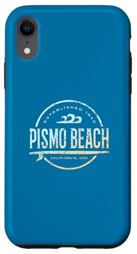 Pismo Beach — Retro-Pismo Beach California Vintage Surf Hülle für iPhone XR von California Shoreline Apparel