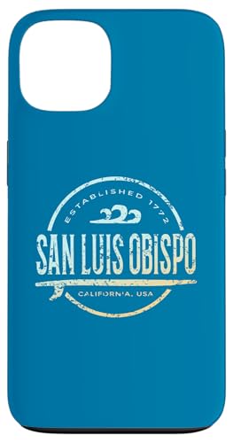 San Luis Obispo - Retro San Luis Obispo California Surf Hülle für iPhone 13 von California Shoreline Apparel