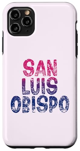 San Luis Obispo - San Luis Obispo im Retro-Look, Kalifornien, Vintage-Stil Hülle für iPhone 11 Pro Max San Luis Obispo - San Luis Obispo im Retro-Look, Kalifornien, Vintage-Stil Hülle für iPhone 11 Pro Max von California Shoreline Apparel