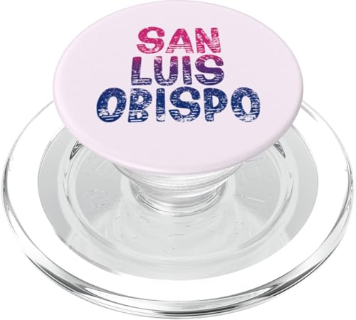 San Luis Obispo - San Luis Obispo im Retro-Look, Kalifornien, Vintage-Stil PopSockets PopGrip für MagSafe von California Shoreline Apparel