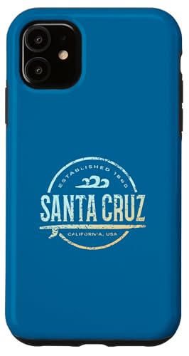 Santa Cruz - Vintage-Surf in Santa Cruz, Kalifornien Hülle für iPhone 11 von California Shoreline Apparel