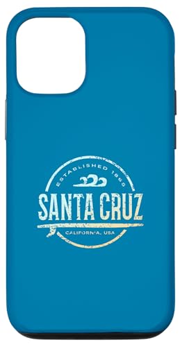 Santa Cruz - Vintage-Surf in Santa Cruz, Kalifornien Hülle für iPhone 12/12 Pro von California Shoreline Apparel