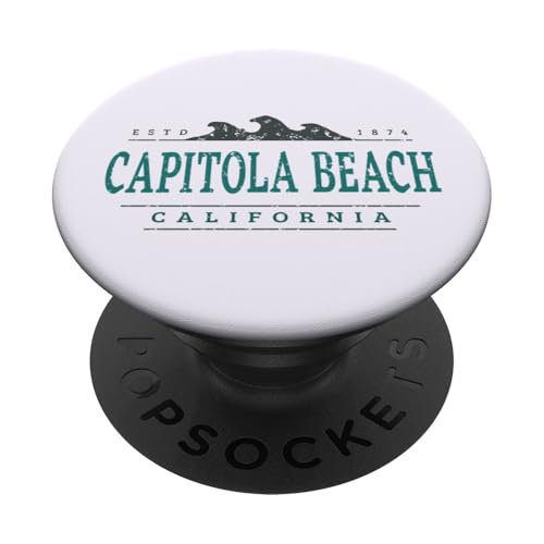 Capitola Beach, Kalifornien | Küste von Capitola, Kalifornien PopSockets Klebender PopGrip Capitola Beach, Kalifornien | Küste von Capitola, Kalifornien PopSockets Klebender PopGrip von California Wilderness Apparel