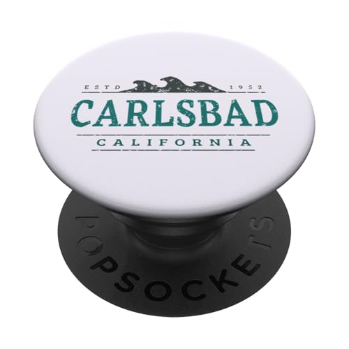 Carlsbad Kalifornien | Carlsbad CA Coastline PopSockets Klebender PopGrip Carlsbad Kalifornien | Carlsbad CA Coastline PopSockets Klebender PopGrip von California Wilderness Apparel