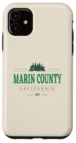 Marin County Kalifornien | Marin County CA Wilderness Hülle für iPhone 11 Marin County Kalifornien | Marin County CA Wilderness Hülle für iPhone 11 von California Wilderness Apparel