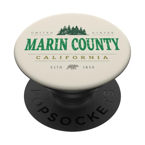 Marin County Kalifornien | Marin County CA Wilderness PopSockets Klebender PopGrip Marin County Kalifornien | Marin County CA Wilderness PopSockets Klebender PopGrip von California Wilderness Apparel