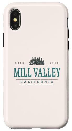 Mill Valley, Kalifornien | Baumlogo von Mill Valley, Kalifornien Hülle für iPhone X/XS Mill Valley, Kalifornien | Baumlogo von Mill Valley, Kalifornien Hülle für iPhone X/XS von California Wilderness Apparel