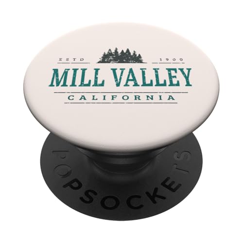 Mill Valley, Kalifornien | Baumlogo von Mill Valley, Kalifornien PopSockets Klebender PopGrip Mill Valley, Kalifornien | Baumlogo von Mill Valley, Kalifornien PopSockets Klebender PopGrip von California Wilderness Apparel