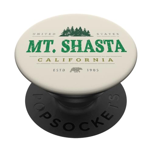 Mount Shasta Kalifornien | Mt. Shasta, Kalifornien, Wildnis PopSockets Klebender PopGrip Mount Shasta Kalifornien | Mt. Shasta, Kalifornien, Wildnis PopSockets Klebender PopGrip von California Wilderness Apparel