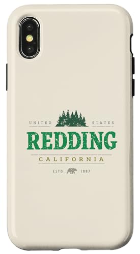 Redding Kalifornien | Redding CA Wilderness Hülle für iPhone X/XS Redding Kalifornien | Redding CA Wilderness Hülle für iPhone X/XS von California Wilderness Apparel