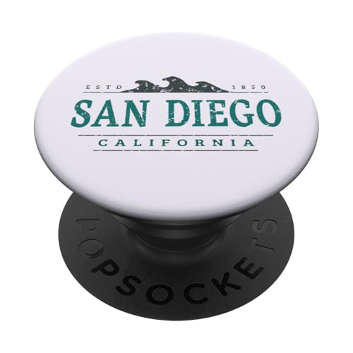 San Diego Kalifornien | San Diego CA Coastline PopSockets Klebender PopGrip San Diego Kalifornien | San Diego CA Coastline PopSockets Klebender PopGrip von California Wilderness Apparel