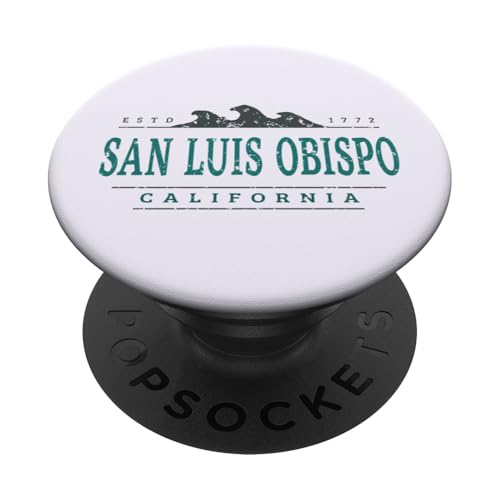 San Luis Obispo Kalifornien - San Luis Obispo, Kalifornien, Küste - SLO PopSockets Klebender PopGrip San Luis Obispo Kalifornien - San Luis Obispo, Kalifornien, Küste - SLO PopSockets Klebender PopGrip von California Wilderness Apparel