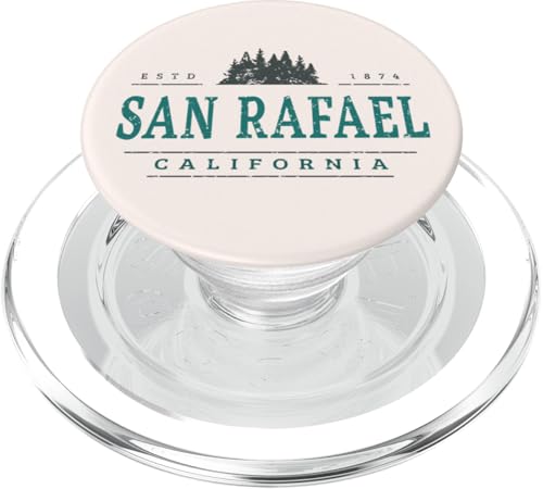 San Rafael Kalifornien | San Rafael CA Baumlogo PopSockets PopGrip für MagSafe San Rafael Kalifornien | San Rafael CA Baumlogo PopSockets PopGrip für MagSafe von California Wilderness Apparel