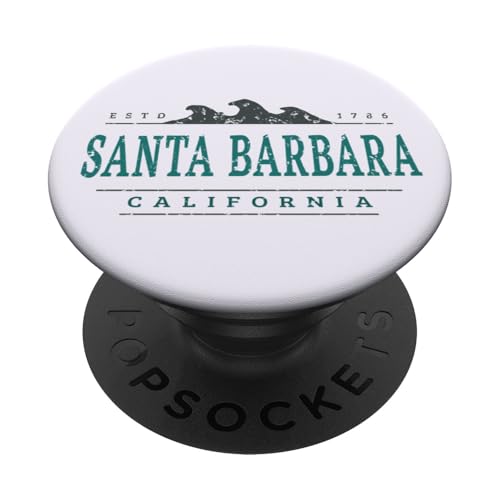 Santa Barbara Kalifornien | Küste von Santa Barbara CA PopSockets Klebender PopGrip von California Wilderness Apparel