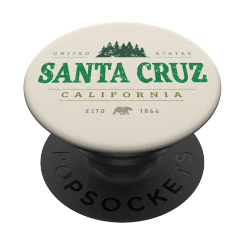 Santa Cruz Kalifornien | Santa Cruz CA Wildnis PopSockets Klebender PopGrip Santa Cruz Kalifornien | Santa Cruz CA Wildnis PopSockets Klebender PopGrip von California Wilderness Apparel