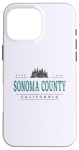 Sonoma County Kalifornien | Sonoma County CA Treeline Hülle für iPhone 16 Pro Max Sonoma County Kalifornien | Sonoma County CA Treeline Hülle für iPhone 16 Pro Max von California Wilderness Apparel