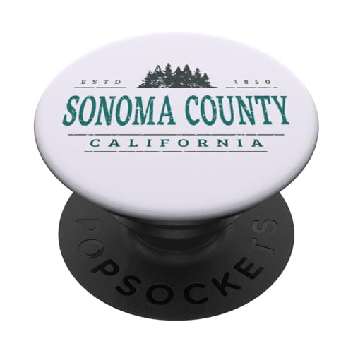Sonoma County Kalifornien | Sonoma County CA Treeline PopSockets Klebender PopGrip Sonoma County Kalifornien | Sonoma County CA Treeline PopSockets Klebender PopGrip von California Wilderness Apparel