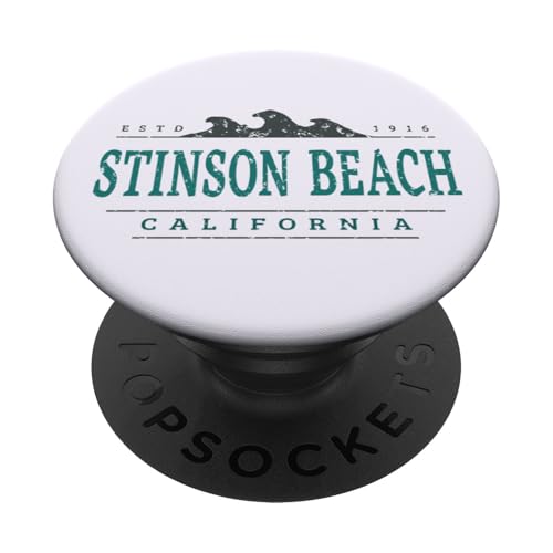 Stinson Beach Kalifornien | Stinson Beach, Küste von Kalifornien PopSockets Klebender PopGrip Stinson Beach Kalifornien | Stinson Beach, Küste von Kalifornien PopSockets Klebender PopGrip von California Wilderness Apparel