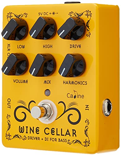 Caline® CP60 CP-60 Wine Cellar - Bass Drive & DI Effektpedal, NA von Caline