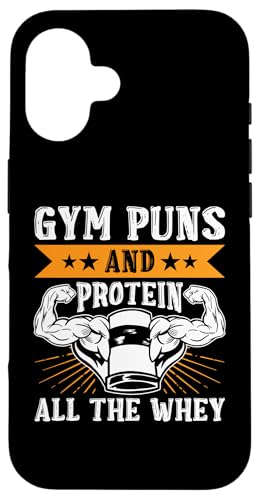 Calisthenics: Gym Puns und Protein All The Whey Hülle für iPhone 16 von Calisthenics Bodyweight Exercises Designs