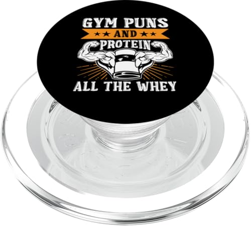 Calisthenics: Gym Puns und Protein All The Whey PopSockets PopGrip für MagSafe Calisthenics: Gym Puns und Protein All The Whey PopSockets PopGrip für MagSafe von Calisthenics Bodyweight Exercises Designs