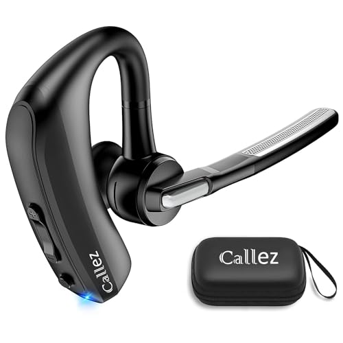 Callez Bluetooth Headset Handy für iPhone Samsung, Kabellos Headset Bluetooth Kopfhörer Freisprech V5.0 mit CVC8.0 Dual Mikrofon ENC Noise Cancelling für Autofahren Business Büro Arbeit Callez Bluetooth Headset Handy für iPhone Samsung, Kabellos Headset Bluetooth Kopfhörer Freisprech V5.0 mit CVC8.0 Dual Mikrofon ENC Noise Cancelling für Autofahren Business Büro Arbeit von Callez
