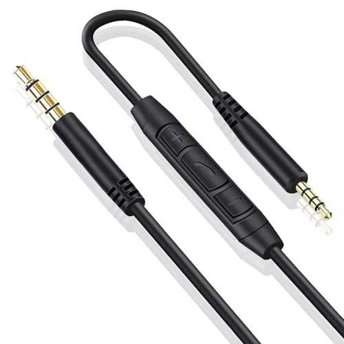 Ersatz Audiokabel für Bose Kopfhörer Kabel 3,5mm Klinke auf 2,5mm Klinke Kompatibel mit Bose 700 Quietcomfort QC25 QC35 QC35II QC45 JBL Tune 760NC LIVE 650BTNC 660NC mit Mikrofon & Lautstärkeregler Ersatz Audiokabel für Bose Kopfhörer Kabel 3,5mm Klinke auf 2,5mm Klinke Kompatibel mit Bose 700 Quietcomfort QC25 QC35 QC35II QC45 JBL Tune 760NC LIVE 650BTNC 660NC mit Mikrofon & Lautstärkeregler von Callez
