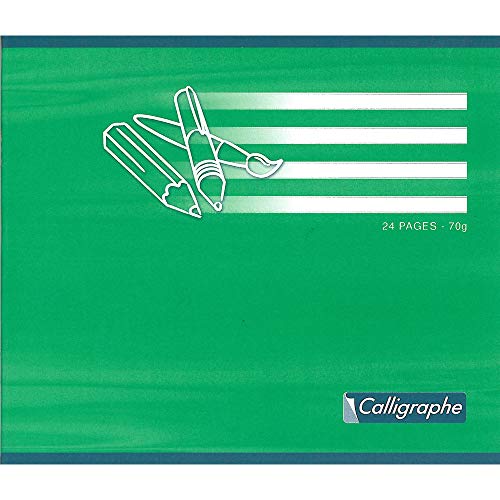 CLairefontaine 7705C - Heft Calligraphe 17x14,7 cm, 12 Blatt, doppelte Linien 5 mm, 70g, Orange, 1 Stück von Calligraphe