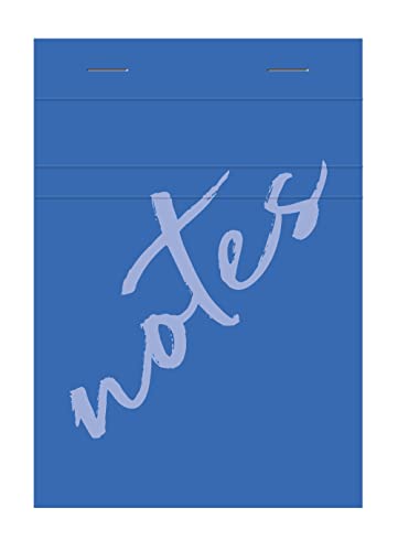 Clairefontaine 15356C - Karton mit 20 Schreibblöcken Calligraphe Notes kopfseitig geheftet, DIN A6 10,5x14,8 cm, 50 Blatt kariert, 60g, Blau, 1 Karton von Calligraphe