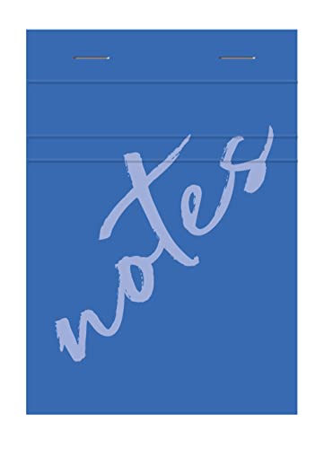 Clairefontaine 15357C - Karton mit 40 Schreibblöcken Calligraphe Notes kopfseitig geheftet, DIN A7 7,4x10,5 cm, 50 Blatt kariert, 60g, Blau, 1 Karton von Calligraphe