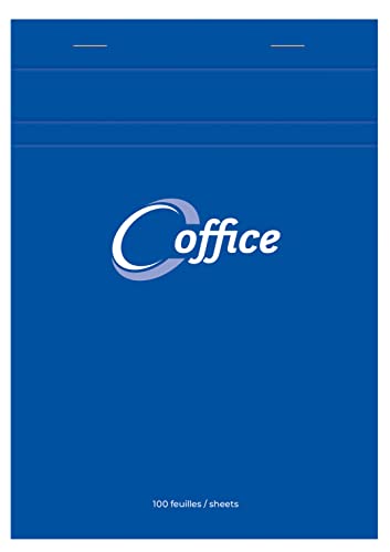 Clairefontaine 15855C - Notizblock Office DIN A4 21x29,7cm, 50 Blatt, kariert 56g, ideal für Meetings und Notizen, Hellblau, 1 Stück von Calligraphe