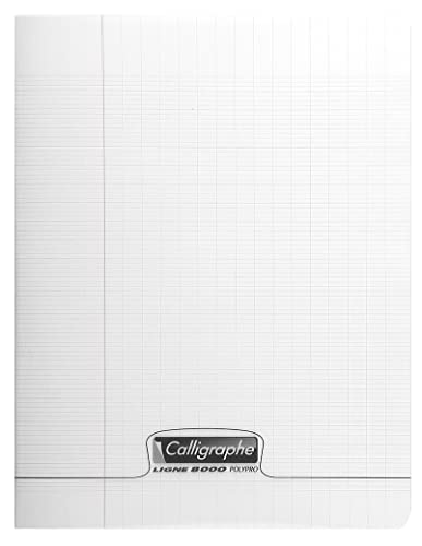 Clairefontaine 18249C - Heft / Schulheft Calligraphe 17x22 cm, 70 Blatt, französische Lineatur, 90g, Transparent, 1 Stück von Calligraphe