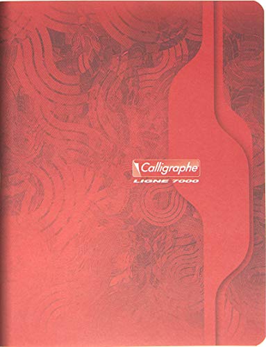 Clairefontaine 7148C - Packung mit 5 Heften Calligraphe geheftet, 17 x 22 cm, französische Lineatur, 96 Blatt, 70 g, farbig sortiert, 1 Pack von Calligraphe