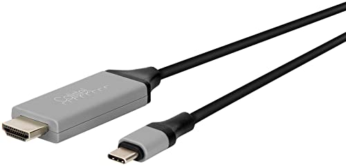 Callstel HDMI Kabel: Anschlusskabel USB-C zu HDMI, 2 Meter, unterstützt bis 4K UHD / 60Hz (USB C HDMI Adapter, USB C auf HDMI Kabel, Handy mit TV verbinden) von Callstel