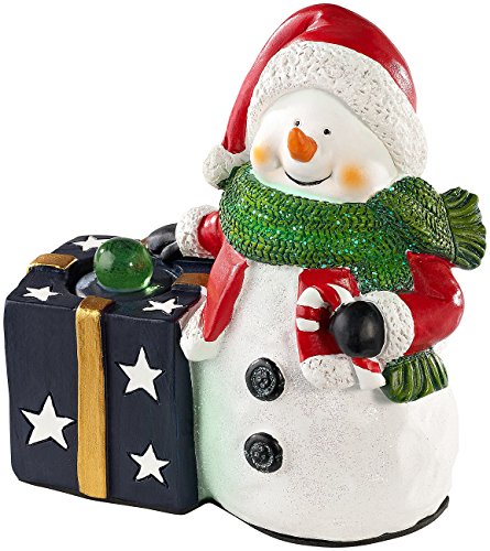 Callstel Musikbox, Bluetooth: Weihnachtlicher Schneemann Lautsprecher mit Bluetooth, 8 Watt (Batteriebetriebener Lautsprecher, tragbare Speaker, Weihnachten) von Callstel