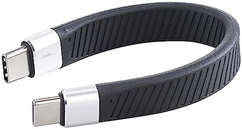 Callstel USB C Ladekabel: Kurzes, ultraflexibles Lade-/Datenkabel USB-C auf -C, 100 W PD, 13 cm (Ladekabel Typ C mit Stecker, USB-3.1-Kabel Typ C, Apple iPhone) von Callstel