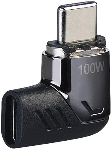 Callstel USB Winkelstecker: 90°-USB-C-Schnell-Ladeadapter mit Magnet-Stecker, PD bis 100 Watt (USB C Winkelstecker Kabel, USB C Winkel Kabel, Handy Datenkabel) von Callstel